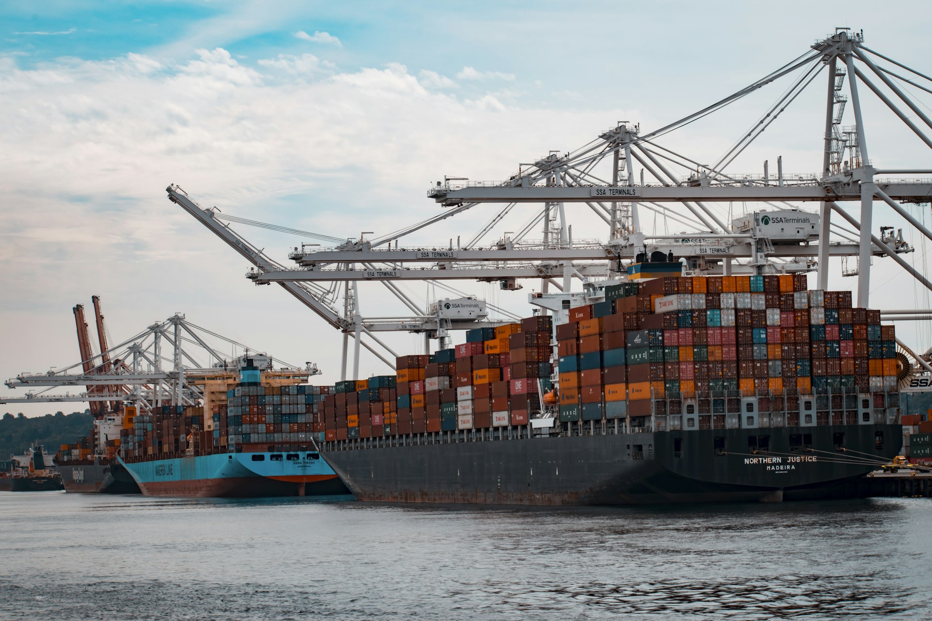 Modern supply chain technology and logistics infrastructure